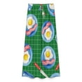 thumbnail image 4 of Breakfast Pattern Eggs Bacon Mugs Women's Casual Wide Leg Pants Comfort Pockets Elastic Waist Loose Fit Pants, 4 of 7