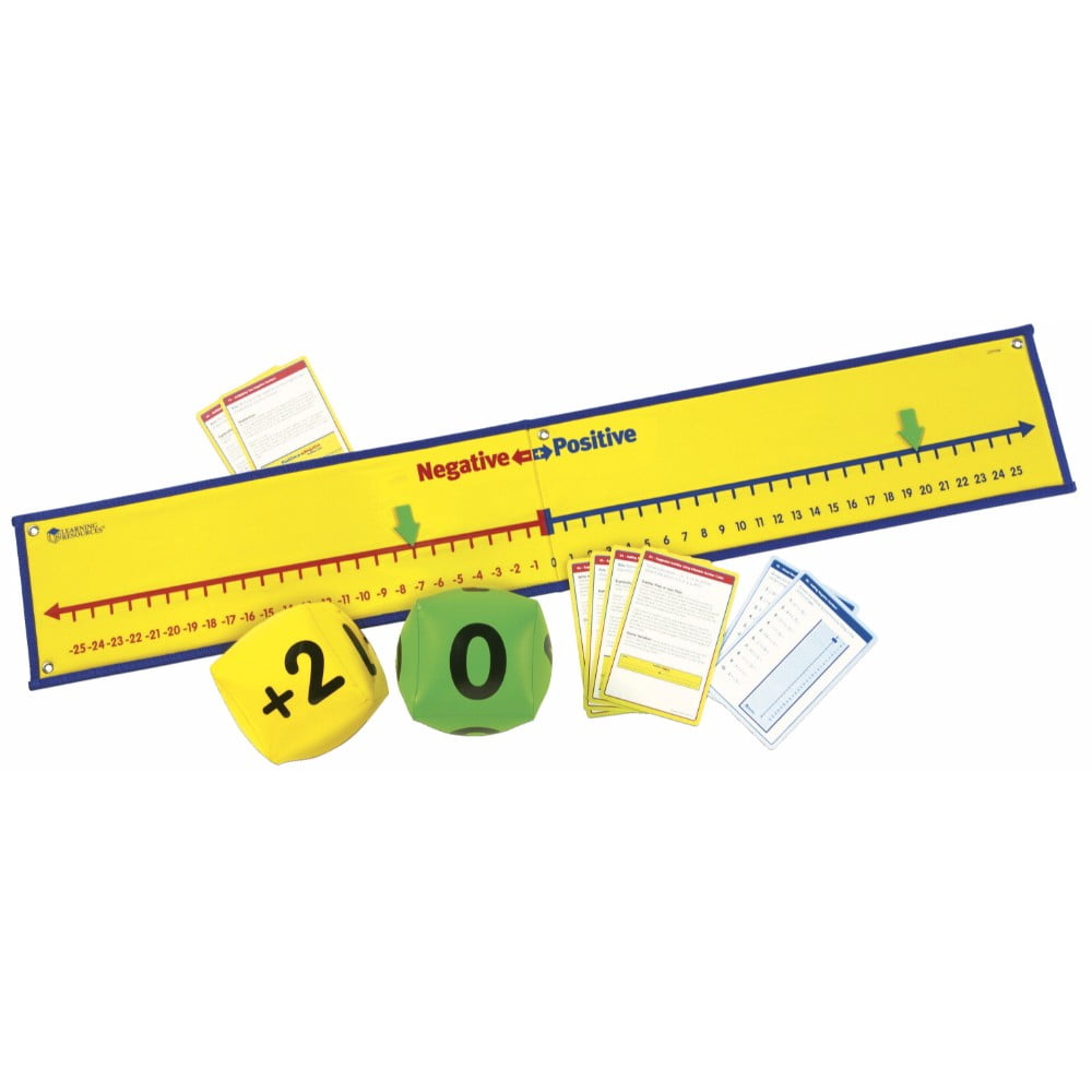Learning resources positive and negative number line activity set