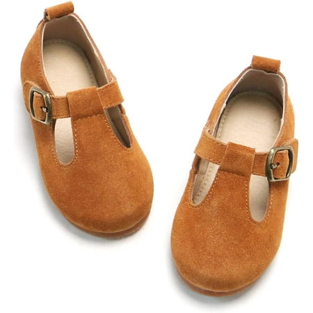 

QWZNDZGR Toddler Little Girl Flat Oxfords Dress Shoes - Mary Jane Princess for Girl Party School Shoes.