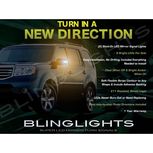 For Honda Pilot Mirror Turnsignals Lights Side Mirrors Turn Signals Lamps Accent Signalers