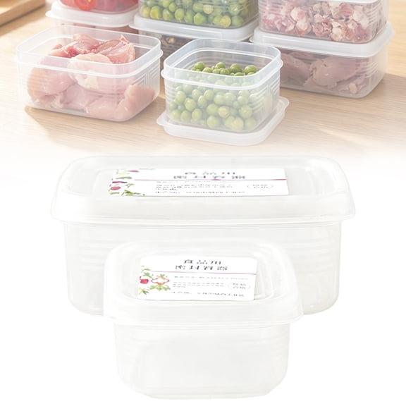 BESEW7 Clear Storage Bins with Lids for Under Bed Storage, Stackable Meal Prep Containers Reusable for Freezer and Pantry Organizers and Storage S 1PC