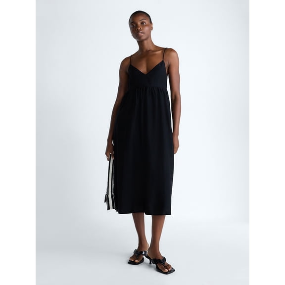 Scoop Women's and Women's Plus Flowy Maxi Dress, Sizes XS-4X