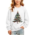thumbnail image 2 of Qzwdhjm Christmas Sweatshirts for Girl Xams Trees Graphic Crewneck Sweatshirt Thin Fleece Long Sleeve Pullovers for Christmas Party 2-15Y, 2 of 9