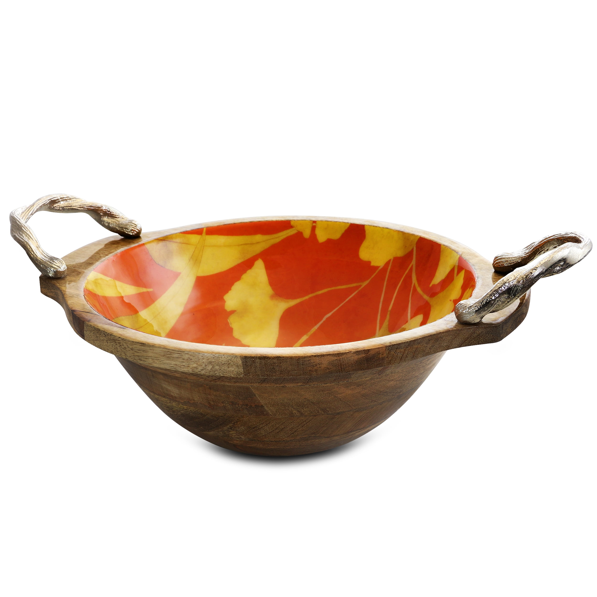 Gibson Elite Philomena 3 Quart Wood Enameled Serving Bowl