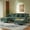 Green, variant on Vintagearth 108'' Modular Sectional Sofa U Shaped Cloud Couch with 2 Ottomans & 4 Pillows, Tool-free Easy Assembly for Living Room Apartment, Green