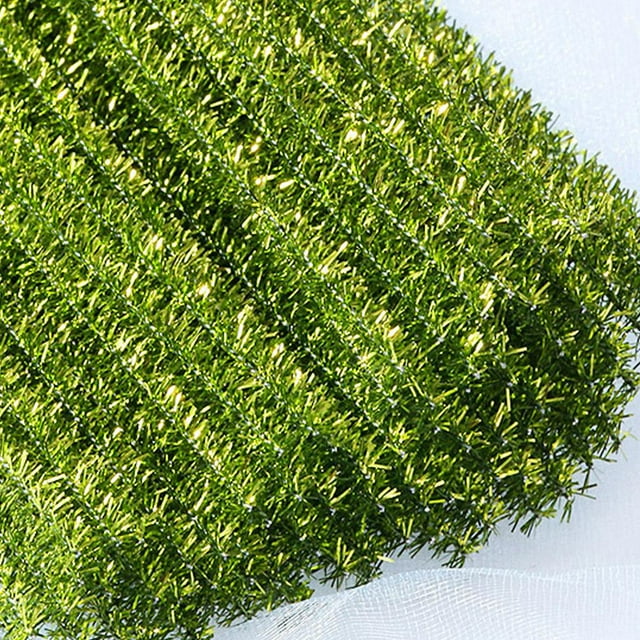 Daily Mix Store 100PCS Christmas Supplies Glitter Bulk Fuzzy Sticks for DIY Art and Craft Hot R9