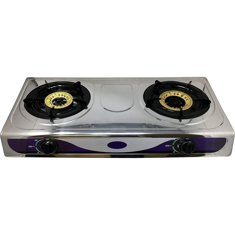 Heavy Duty Portable Burner Propane Gas Stove Cooking Butane Gas Stove Full  Stainless Steel Body & Electronic Ignition 4 Styles Camping Recreation  Backpacking Kitchen Indoor Outdoor 2 Burner 