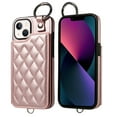 thumbnail image 1 of iPhone 13 Case ,Card Slots Leather Wrist Strap Phone Cover for iPhone 13, 1 of 5