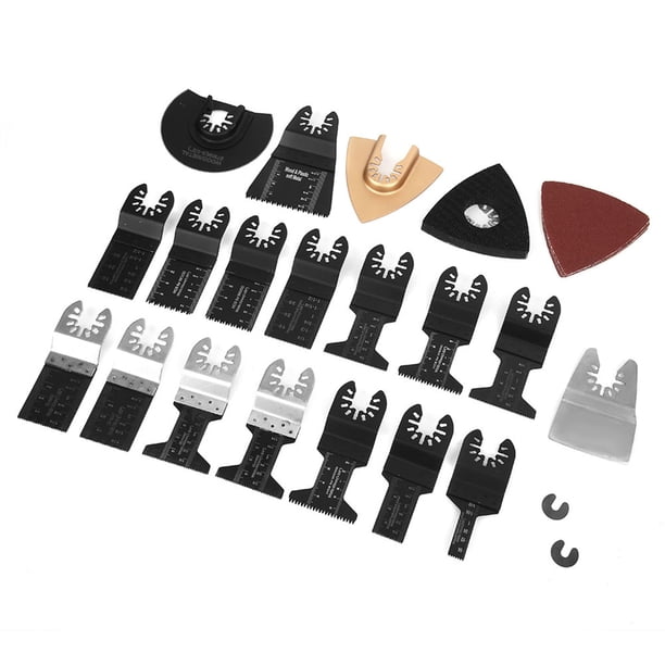 Kit de corte de madera NikouMX sierra oscilante universal de 26 piezas hoja oscilante multiherramienta oscilante