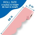 thumbnail image 2 of Carson Dellosa 65' Dusty Rose Rolled Scalloped Bulletin Board Borders (1 roll), 2 of 5