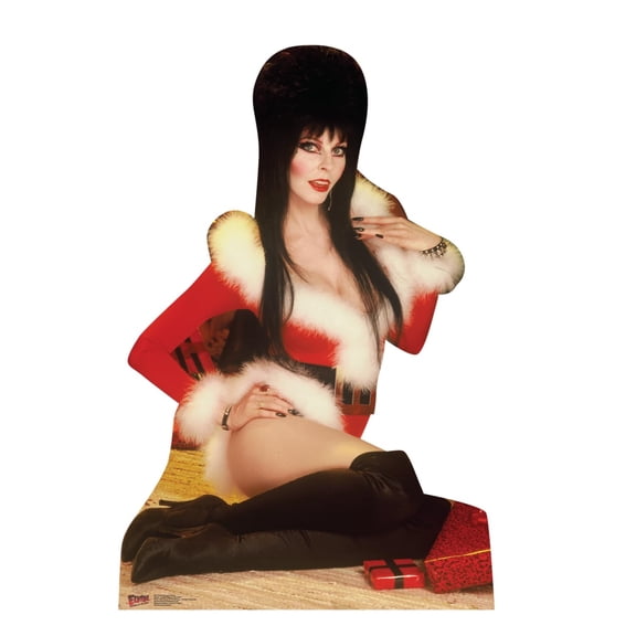 Cardboard People Christmas Elvira Sitting Life Size Cardboard Cutout Standup