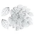 thumbnail image 1 of Langgg 100 Pcs Breloques Feuille Creuse pour Bricolage Collier Fabrication de Bijoux Apprêts Argent, 1 of 8