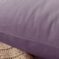 thumbnail image 4 of Deconovo Large Sofa Pillow Covers 24x24 Set Square Velvet Decorative Throw Pillow Covers for Beds, Sofa, 24"x 24", Lilac, 2 Pack, 4 of 8