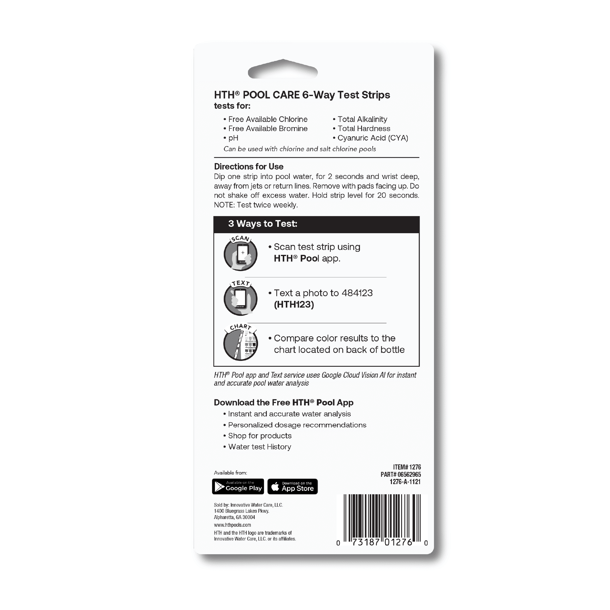 HTH spa 86138 Test Strip