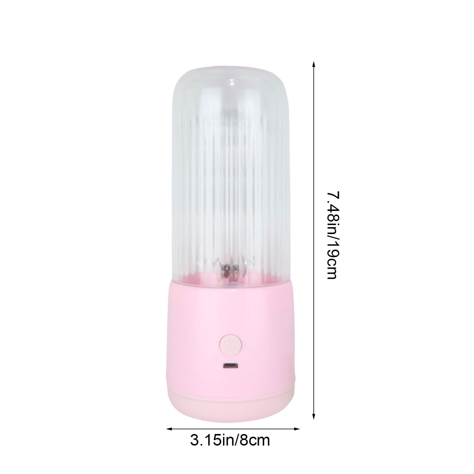 Lunxisen 4 pcs Portable Blender Small Smoothie & Shake Maker, Personal Blender, Rechargeable Mini Mixer with Extra Lid for Travel, Office, Gym