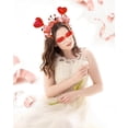 thumbnail image 2 of Dolkoic Valentines Heart Headband and Heart Sunglasses for Valentine's Day Halloween Party Accessoires, 2 of 8