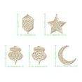 thumbnail image 4 of Cateissary Decoración colgante de madera, portátil, decorativo, suave, lindo reemplazo, étnico, hogar, fiesta, Festival, accesorios de adorno Kits de decoración para fiestas 5 piezas, 4 of 5
