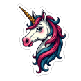thumbnail image 3 of cartoon Unicorn Theme Stickers, Waterproof Unicorn Theme Sticker for Water Bottle Laptop Phone Cases Planner Skateboard Luggage Helmet Party Favor Decor, Ideal for Adults Teens Teacher Rewards, 3 of 9