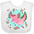 thumbnail image 3 of Inktastic Watermelon Axolotl Boys or Girls Baby Bib, 3 of 4