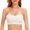 White, variant on Bras for Women Solid Color Full Coverage Support Bra White Size XL