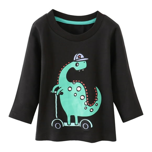 toraway Boys Coat Jacket Cute Children's Turtleneck Base Shirt 2024 Autumn and Winter Cottonblend Men's and Women's Long Sleeved T Shirts with Warm *3PCS 120