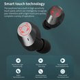 thumbnail image 2 of Monstrate 1 par de auriculares con pantalla digital Estuche de carga IPX6 Auriculares impermeables compatibles con Bluetooth 5.1 Auriculares deportivos Cables de audio/vídeo Rosado, 2 of 6