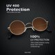 thumbnail image 4 of Gafas de sol KALIYADI redondas polarizadas retro de metal UV47 mm (paquete de 2), 4 of 7
