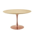 thumbnail image 2 of Modway Lippa 47" Wood Dining Table in Rose Natural, 2 of 3