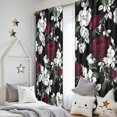 thumbnail image 5 of Blackout Kids Curtains,Pioneer Flower Floral Print Pattern Childrens Insulated Curtains Set Of 2,Bedroom Essentials,Toddler Room Decor 52"x84", 5 of 5