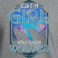 thumbnail image 3 of CafePress - Cute Just A Girl Who Loves Wolves Lone Sweatshirt - Crew Neck Sweatshirt, 3 of 5