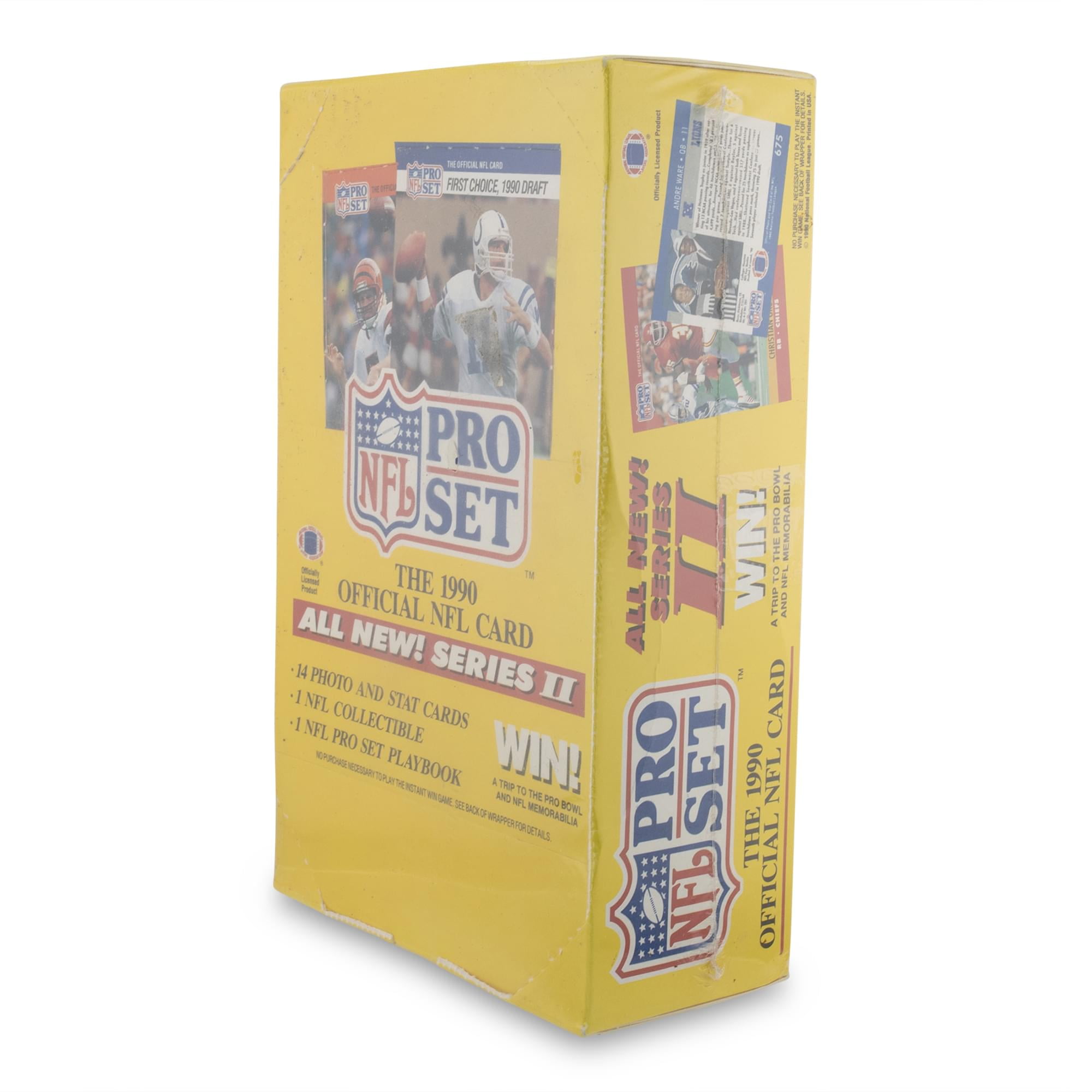 NFL Leaf 1990 Pro Set Football Series 2 Trading Card WAX Box (36 Packs)