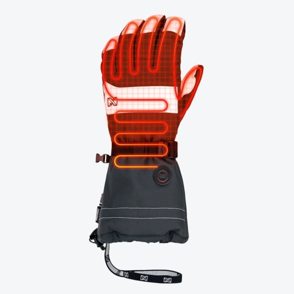 Aerial Heated Snow Glove Women's - White/Grey