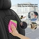 thumbnail image 3 of LAONNVIR Car Seat Covers Fit for Toyota Corolla 2000-2019 Front Set Leather Car Seat Covers, Waterproof and Scratch-Resistant Car Seat Protector(2 Front Set, Black), 3 of 5