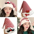 thumbnail image 2 of PatungKu Warm Plush Santa Hats Adjustable Comfortable Hats Unisex Christmas Holiday Wear for Holiday Parties and Gatherings, 2 of 9