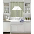 thumbnail image 4 of Sage Green Boho Kitchen Curtains Sets 24 Inch Length with Valance, Bohemian Geometric Stripes Tribe Farm Swag Valances and Tiers Curtain Set Drapes Swag Curtains for Living Room, Bathroom, Bedroom, 4 of 6