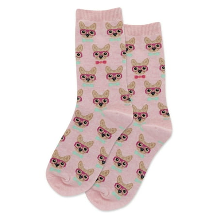 Hot Sox Kids Smart Frenchie Crew Socks