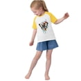 thumbnail image 3 of RXIRUCGD 2025 Vêtements d'Été pour Enfants Tout-Petits Garçons Filles Mode Mignon Col Rond Imprimé Manches Courtes Haut, 3 of 6