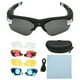 thumbnail image 1 of Gafas de acción HD 1080P con cámara de grabación de vídeo, gafas inteligentes con 4 pares de lentes para ciclismo, conducción y caza., 1 of 14