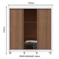 thumbnail image 3 of Ropero Closet Madesa Mônaco 3 Puertas Con Espejo Con Pies B, 3 of 5