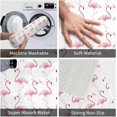 thumbnail image 4 of Front Door Mat Pink Flamingo Print Bedroom Entryway Rug Non-Slip Washable Indoor Carpet Doormat Decorative Low Profile Area Rug for Home Living Room Bedroom Laundry Floor Decor, 24 x 16 Inch, 4 of 7