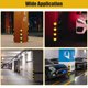 thumbnail image 5 of Yescom 31" Rubber Corner Guard with Reflective Yellow Strips for Parking Columns and Garage Walls 2pcs, 5 of 7