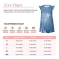 thumbnail image 3 of Fotbe Snowflakes1 Vestido de Dormir para Niñas de 3 a 10 Años, Mangas Cortas, Estilo Princesa, Pijama Camisón con Mangas Voladas-Medium, 3 of 6