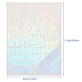 thumbnail image 2 of 10 Sheets Vinyl Letters Stickers Decorative Vinyl Letters Numbers Decals Adhesive Letter Stickers, 2 of 3