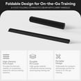 thumbnail image 2 of BalanceFrom 8-Foot Folding Foam Balance Beam, PU-Covered High-Density, Black, 2 of 9