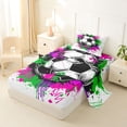 thumbnail image 2 of Erosebridal Soccer Football Game Twin Sheet Sets,Kids Sport Theme Bedding For Ball Lovers 3 Pieces, 2 of 6