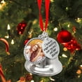 thumbnail image 2 of iju7gthy Silver Bell Hangs Heat Transfer Photo Bell Pendant Christmas Bell Commemorative Relatives Ornament Christmas Commemorative Ornament Christmas Gift, 2 of 4