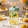 thumbnail image 5 of 3. 5L Large Beverage Dispenser with Spigot, Plastic Iced Tea Juice Container for Fridge, Leak-Proof Cold Water Pitcher with Handle for Party Camping Picnic, 5 of 6