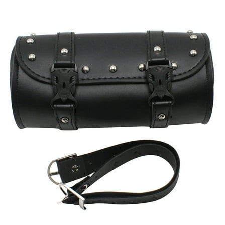 Universal Motorbike Handlebar Tool Pouch Vintage Leather Motorcycle Saddlebag Fork Bag Waterproof Motorcycle Tool Bag