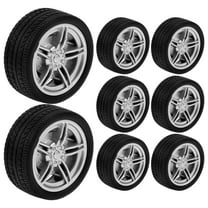 NICEXMAS 8Pcs Assemble Small Wheels Rubber Toy Wheels for Kids Educational Activities