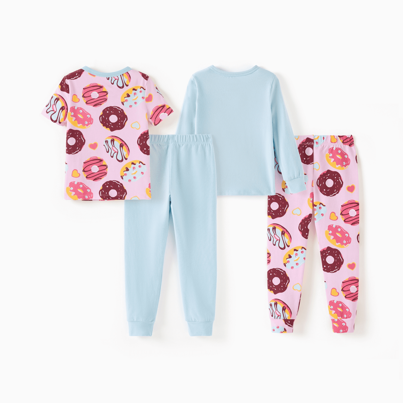 PATPAT 4-Pieces Baby Pajama Sets with Organic Cotton, Snug fit Pjs for Girls Boys Toddler Kids, Supersoft & Stretchy Sleeper